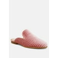 thumbnail image 6 of Ouzini Velvet Textured Slip On Mules, 6 of 11