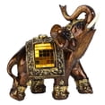 thumbnail image 3 of Resin Elephant Decoration, Lifelike In Shape And Form Retro-European Style Desktop Elephant Statue, For , Study Living Room, Desk, 3 of 8