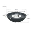 thumbnail image 3 of Sol Living Rose Bowl Natural Gas Fire Pit for Outside Outdoor Firepit Table Firepit Concrete Fire Table Patio Heater Fireplace Lava Rock 60,000 BTUs - Dark Grey, 48 x 48 Inches, 3 of 9