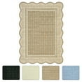 thumbnail image 3 of 2x6 Runner Rug Scalloped Kitchen Runner Rug Non Slip Washable Entryway Runners Modern Bordered Foldable Thin Accent Carpet Low Pile Soft Nursery Rugs, 3 of 13