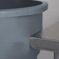 thumbnail image 5 of TrueCraftware- 32 Gallon Round Trash Can 21-5/8" Diameter x 27-3/8" Height Gray Color- Wastebasket Garbage Bin Recycling Bin Kitchen Bathroom Bedroom Office Trash can, 5 of 5