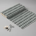 thumbnail image 2 of Mainstays 44" Width Cotton Flannel Stripes Black/Gray Fabric 8 Yard Bolt, 2 of 6