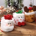 thumbnail image 2 of Bolsa de regalo de Papá Noel para Navidad, copo de nieve crujiente con cordón, decoraciones navideñas para el hogar, regalos de Año Nuevo 2023, 2024, 2 of 4