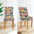 thumbnail image 3 of Yayeee 2 Pack Dining Chair Covers Stretch Parson Chairs Slipcovers Seat Protector, Yellow Checkered Daisy, 3 of 6