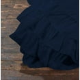 thumbnail image 4 of D.N.G. BEDDINGS 5 Piece 100% Egyptian Cotton Circle Ruffle Comforter Set, 550 GSM Filled Microfiber - Twin/TwinXL Size, Navy Color - 800 Thread Count, 4 of 5
