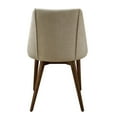 thumbnail image 3 of Acme Furniture Willene Side Chair (Set-2), Beige Fabric & Walnut Finish, 3 of 5