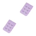 thumbnail image 2 of Minnieouse Extensión Correa Sujetador Extensor Hebilla 2 Ganchos Transpirable Mujeres íntimas Botones coloridos Banda trasera 3 filas púrpura claro morado claro 2piezas Minnieouse CBP460455, 2 of 5