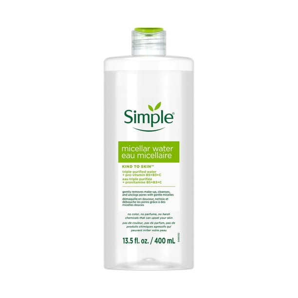 Agua micelar Simple Gentle desmaquillante 400 ml