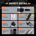 thumbnail image 4 of EvaStar Home 23.2FT Telescoping Ladder, Aluminum Lightweight Extension Ladder w/Triangle Stabilizer, Stabilizer Bar & Wheels, 4 of 6