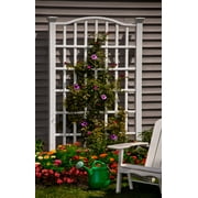 Vita 54"x96" Grande Classic Vinyl Trellis, White, VA68200
