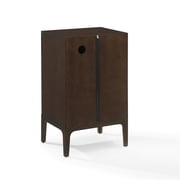 Asher Record Storage Stand Dark Brown