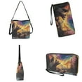 thumbnail image 4 of ZUXONGSY Bear Forest Galaxy Print Leather Crossbody Handbag with Wrist Wallet for Women Waterproof Shoulder Bag with Leather Wallet Fashion Crossbody Handbag with Leather Purse for Travel, 4 of 4