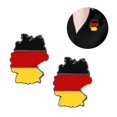 thumbnail image 3 of 2PCS Alloy Flag Germany Territories Shaped Brooch Lapel Pin Jewelry Decor for Men Women, 3 of 4