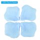 thumbnail image 3 of Uxcell Pétalos de Rosa Artificiales Suministros de Decoración de Flores de Seda para Decoración de Bodas, Azul Claro 1200Pcs, 3 of 5