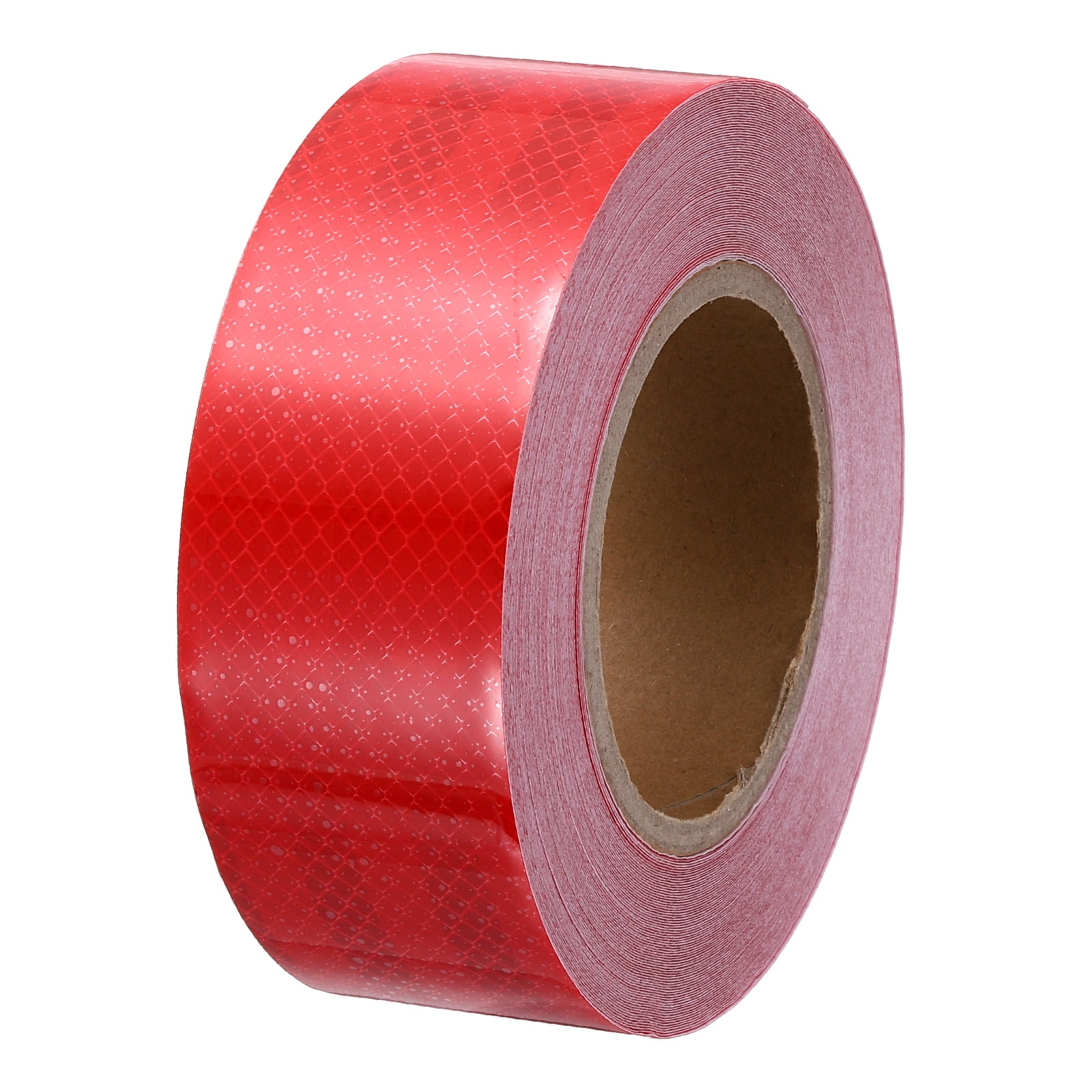 Uxcell Reflective Tape, (2 Inch x 82 Feet,Red), Warning Safety Tape High Viscosity Safety Reflective Tape Outdoor Waterproof, Suit for Bike/Trailers/Cars Ships
