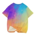 thumbnail image 5 of Dezsed Girls Crew Neck Basic T-Shirt Short Sleeve Tees Shirts Tops Lightweight Casual Summer Fashion Trendy Outfits Clothes 9-10 Years Multicolor, 5 of 5