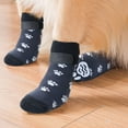 thumbnail image 3 of 8PCs Dog Socks for Hardwood Floors to Prevent Licking,Dog Boots Paw Protector with Non Anti Slip, Dog Grips Slippers for Small Medium Large Dogs L, 3 of 5