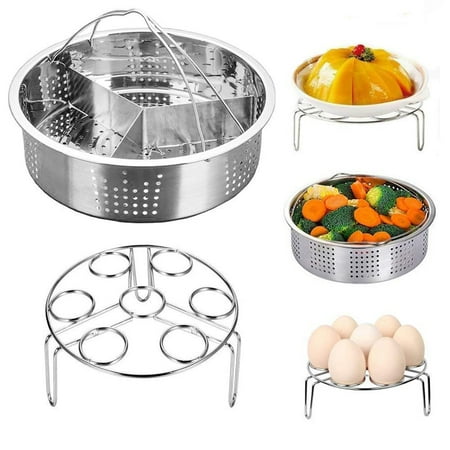

Pontos Stainless Steel Egg Steamer Rack Bun Steamed Basket Home Kitchen Cooking Gadget