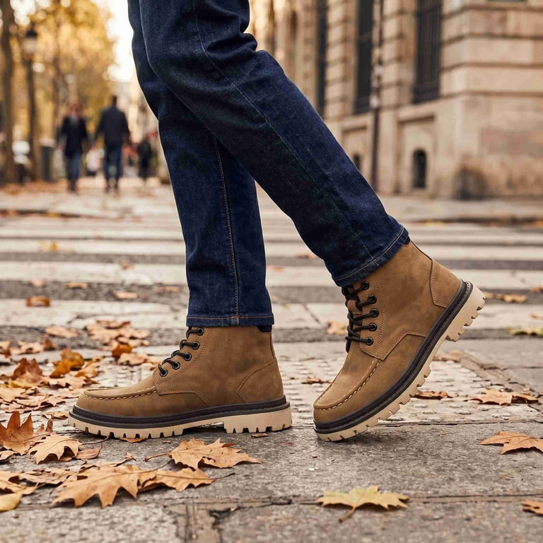 mens suede lace up boots