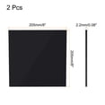 thumbnail image 2 of Uxcell UHMW Sheet Ultra High Molecular Weight Polyethylene Sheet Hard Plastic Sheet Board 8''x 8'' x 0.08'' Black 2pcs, 2 of 6