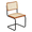 Cherry & Natural, variant on Breuer Chair Company Marcel Breuer B32 Cesca Cane Cantilever Side Chair w/ Black Steel Frame Black Wood & Black Cane (Made in Italy) by Furnish Theory