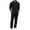 #02 Black 【Mix & Match: Choose Your Favorites】, variant on Men's 2 Piece Linen Set Solid Color Long Sleeve Hoodie Zip Up Drawstring Top Straight Leg Pants Casual Lounge Travel | Zenithor,Army Green L