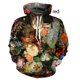 thumbnail image 3 of Sudadera con capucha con estampado 3D de flores para hombres y mujeres, sudadera informal de manga larga con estampado de plantas coloridas, sudadera holgada estilo Harajuku, 3 of 5