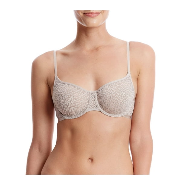 Sostén DKNY Moderno de Encaje Sin Relleno Demi Champagne para Mujer 36D