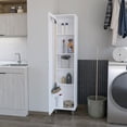thumbnail image 5 of Miekor Furniture Storage Cabinet Buccan, Five Shelves, White Finish 123126, 5 of 7
