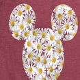 thumbnail image 3 of Disney - Mickey Head Daisies - Women's Short Sleeve Graphic T-Shirt, 3 of 5
