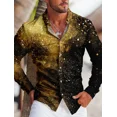 thumbnail image 1 of Camisa de manga larga con botones y solapa con estampado 3D más vendida para hombre 2024, camisa informal de tela suave y cómoda para hombre, 1 of 6