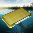 thumbnail image 2 of DQrwqpou Caja Cebo Pesca Portátil Soporte Gancho Cuentas Parche Ajustable para Exteriores (amarillo), 2 of 6