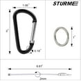thumbnail image 5 of EcoNesxp 2" Aluminum Random Color Ring Carabiner, 5 of 5