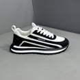 thumbnail image 4 of Men'S Bright Yellow And Black Athletic Shoes - Breathable,  Everyday Wear, And Formal Occasions Cushioned, Lace-Up Low-Top Sneakers Suitable for Workouts,, 4 of 9