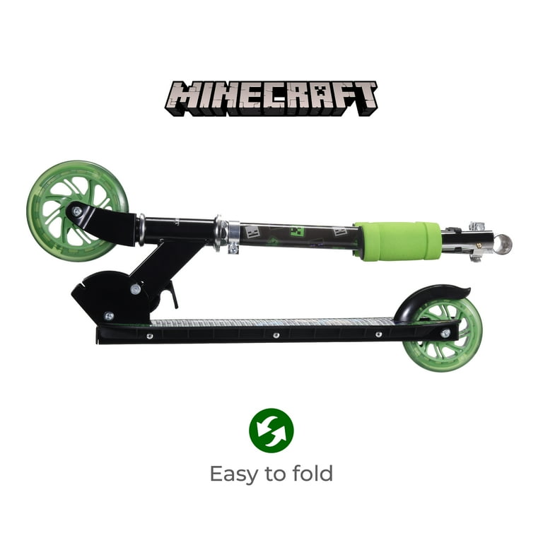 2-Wheel Minecraft Kick Scooter with Light-up Wheels 2-Wheel Minecraft Kick Scooter with Light-up Wheels