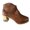 Brown, variant on Women'S Vintage Floral Ankle Boots Women'S Embroidered Vintage Ankle Boots Women's Embroidered Fashion Boots Welt Acrylic High Heel Ankle Boots Stylish Women'S Low Heel Ankle Boots