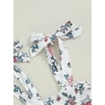 thumbnail image 6 of Suealasg Baby Girl Summer Romper Overalls 6 12 18 24 Months Infant Tie Straps Sleeveless Floral Print Jumpsuit Pants Newborn Girl One Piece Clothes, 6 of 7