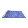 thumbnail image 2 of Ahgly Company Machine Washable Indoor Square Persian Blue Traditional Area Rugs, 3' Square, 2 of 4