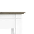 thumbnail image 5 of Key West L Desk with Mobile File Cabinet in White and Gray - Engineered Wood, 5 of 7