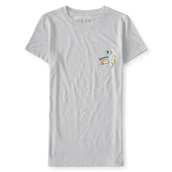 Aeropostale Womens Eye-Con Basic T-Shirt, Grey, X-Large