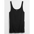 thumbnail image 5 of Camiseta sin mangas GAP Favorite Cami para mujer, color negro verdadero, talla L, 5 of 5