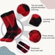 thumbnail image 3 of Calcetines de esquí para niños, paquete de 2 pares de calcetines de snowboard para niños y niñas pequeños, diseño sobre la pantorrilla con puño antideslizante, 3 of 7