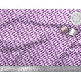 thumbnail image 2 of Soimoi Purple Cotton Voile Fabric Semi Circle With Stripe Decor Fabric Printed Yard 42 Inch Wide, 2 of 3