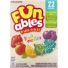 Funables Fruity Snacks, Fruit Medley Flavored Snacks, 0.8 Ounce Pouches, 22 Count