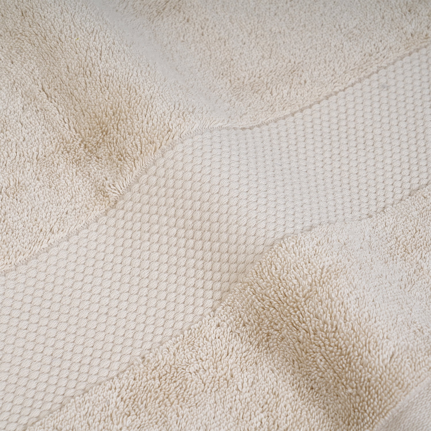 100% Organic Cotton Towel Set of 6 – GOTS & Oeko-TEX Certified – Soft, Ultra Absorbent, Quick Dry – Includes 2 Bath Towels, 2 Hand Towels, 2 Washcloths – Farm to Home by MicroCotton - Sand