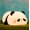 A-Panda Pangda, variant on Cute Pig Lamp, Reclining LED Night Light with 3-Level Dimming, Rechargeable Touch Bedside Lamp, Soft Glowing Animal Novelty Light, Perfect Birthday Gift