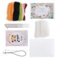 thumbnail image 1 of Wool Felting Crafts, Safe Wool Chemical Fiber Needle Felting Kit Fruit Doll With Poke Needle Drawings For DIY For Hand-Made Accessory Package, 1 of 8