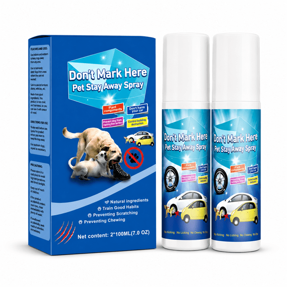Dog No Chew Spray, Bitter Dog Deterrent Spray for Furniture and Shoes, Alcohol-Free Anti Chew Spray to Stop Dogs from Chewing, Drug-Free Pet Training Corrector for Puppies Dogs Cats, 2 Pack 100ML