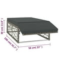 thumbnail image 2 of vidaXL 2 Piece Garden Lounge Set with Cushions Poly Rattan Gray, 46812, 2 of 8