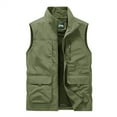 thumbnail image 3 of Bcfgryg Mens Jacket Field Pofessional Emergency Field Fishing Multi Pocket Vest Men's Jacket Green XXL, 3 of 3
